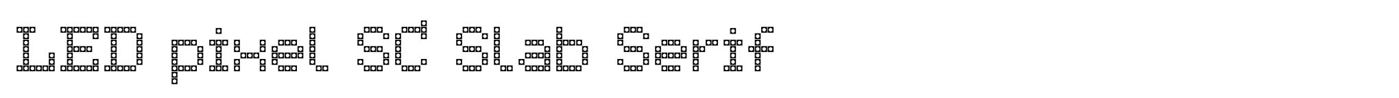 LED pixel SC Slab Serif image